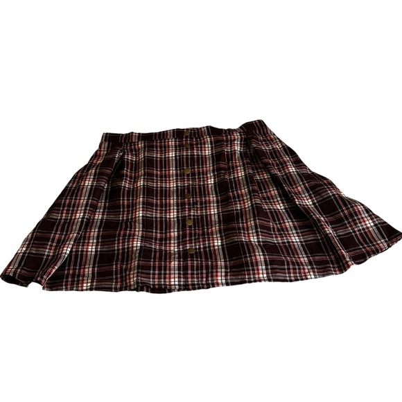 Mini Twill Pleated Skater Skirt- Plus Size 2X 18-20 - Picture 3 of 11